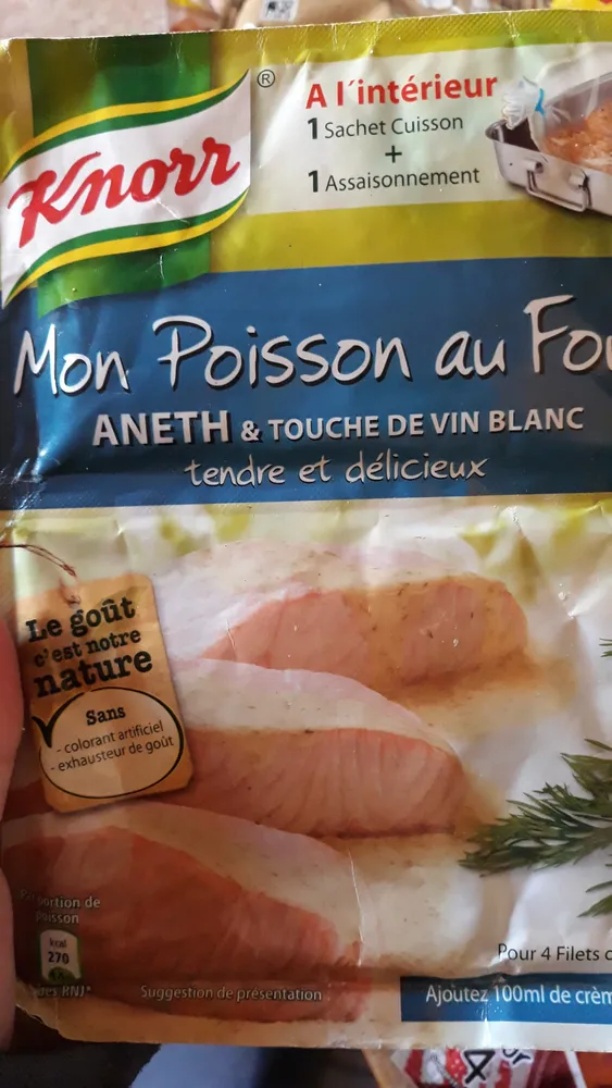Sauce poisson aneth