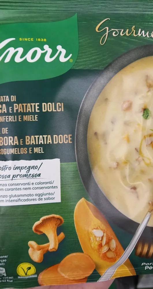 Soupe patate douce courge