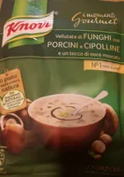 Vellutata di funghi con porcini e cipolline