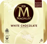 Magnum Bâtonnet glace Chocolat Blanc x3 330ml