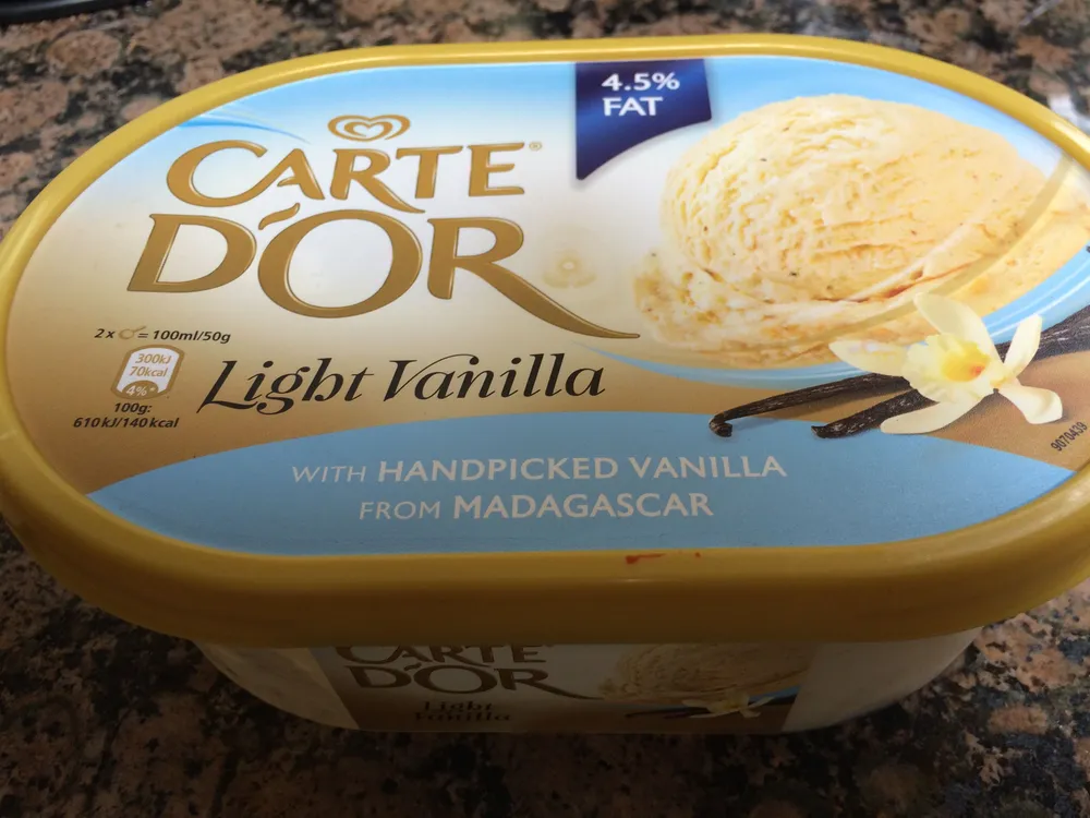Glace vanille light