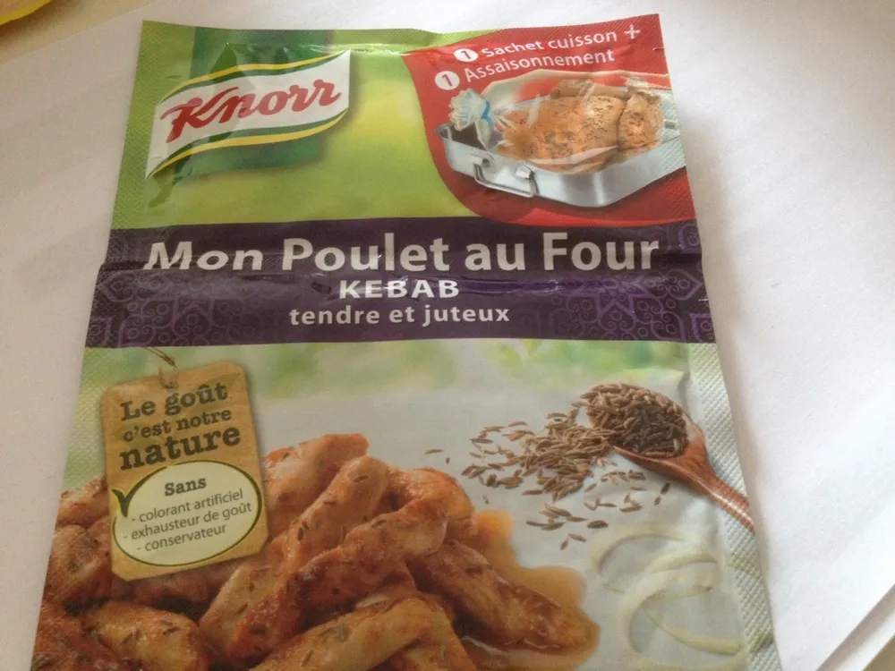 Mon poulet au four kebab