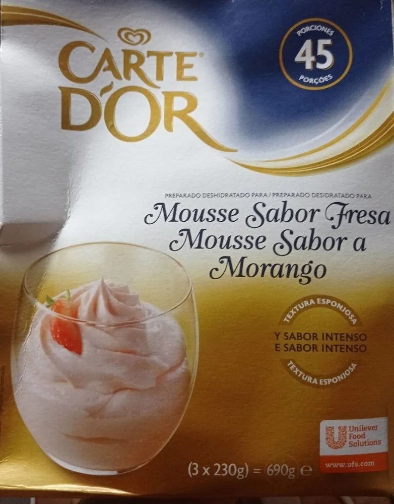 Mousse Sabor Fresa
