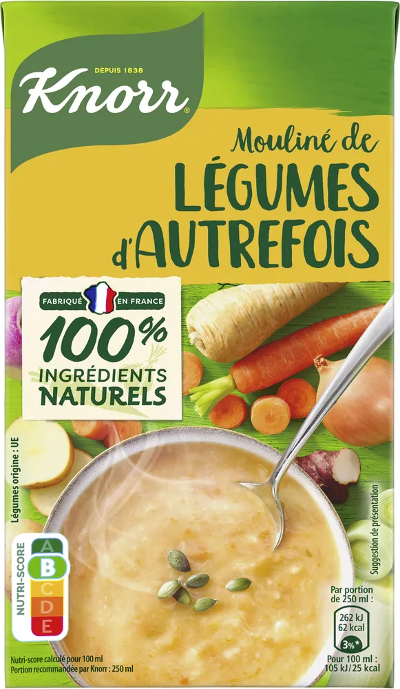 Knorr Soupe Liquide Mouliné de Légumes d'Autrefois 1L