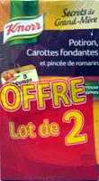 Secrets de Grand-Mère Potiron Carottes fondantes et pincée de romarin (Lot de 2) Knorr