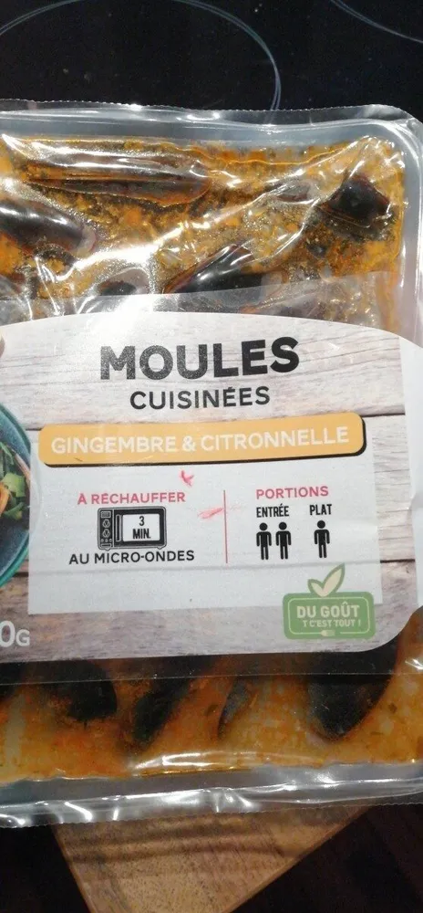 Moules cuisinées gingembre et citronnelle