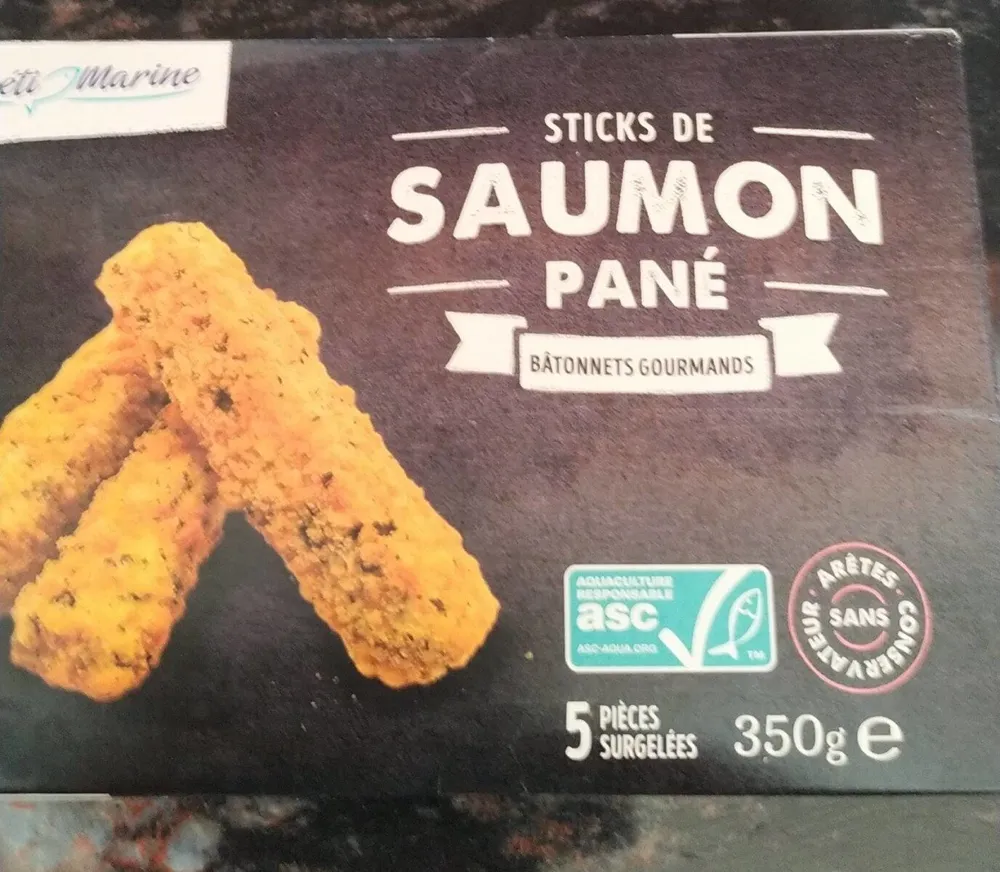 Suis de saumon pané