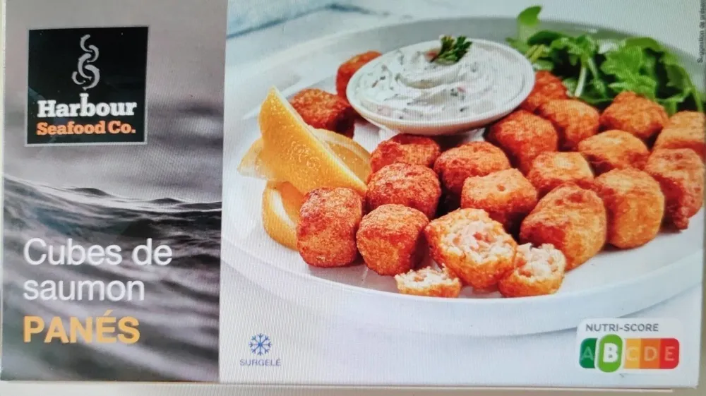 Cubes de saumon panés