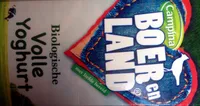 Biologische volle yoghurt