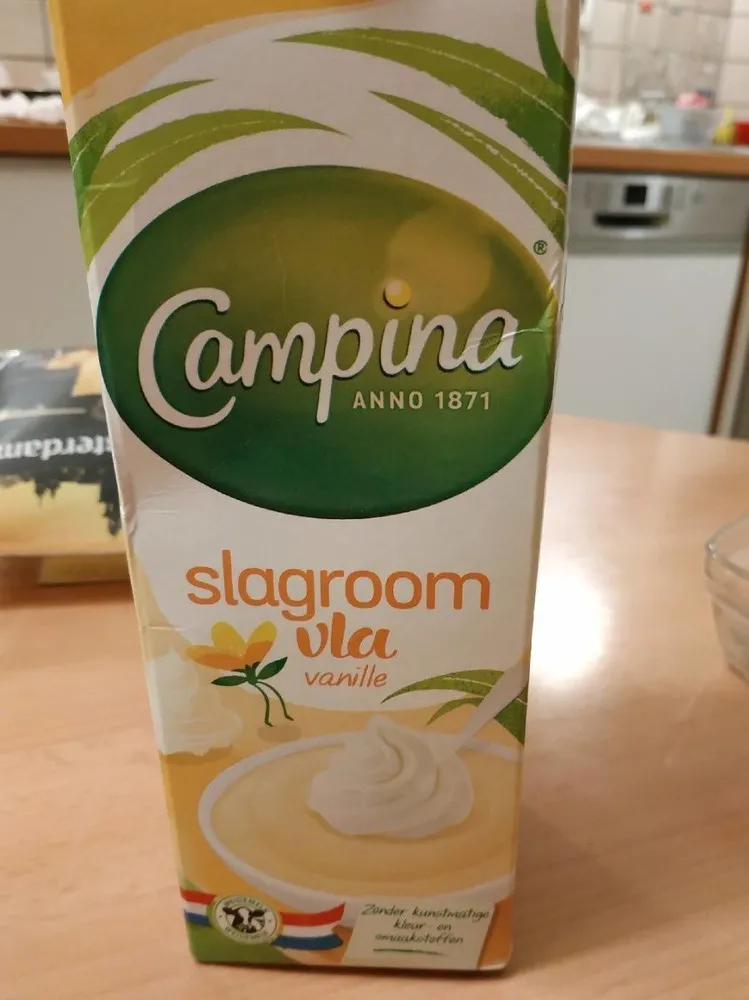 Slagroom vla vanille