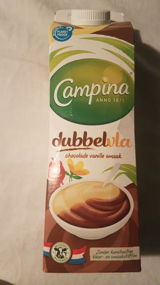 Dubbel vla vanille chocolade