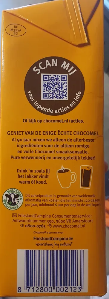 Chocomel 0% Toegevoegde Suiker