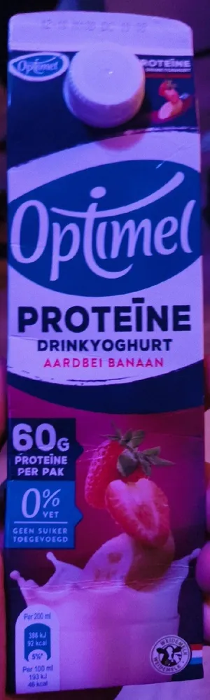 Proteïne drinkyoghurt aardbei banaan