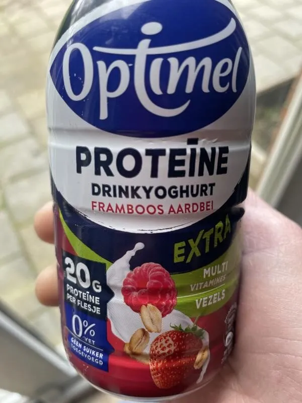 Proteïne drinkyoghurt framboos aardbei