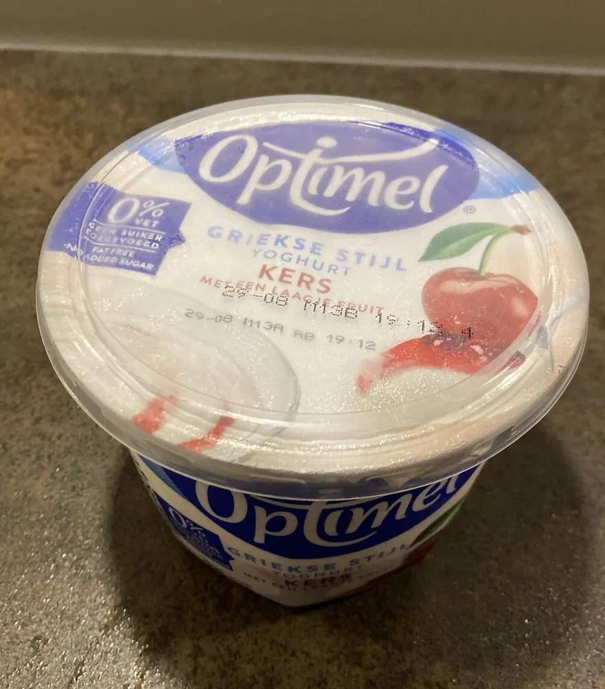 Griekse stilj yoghurt Kers