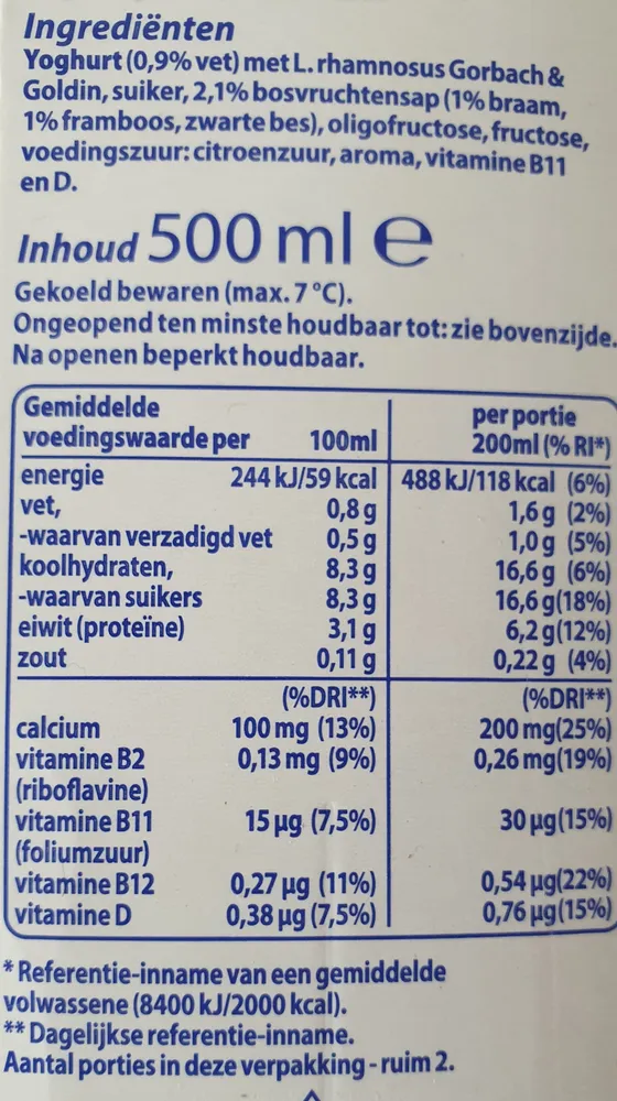 Drinkyoghurt Bosvruchten