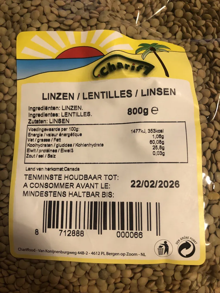Lentils - 800g