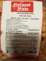 Noix de cajou salees
