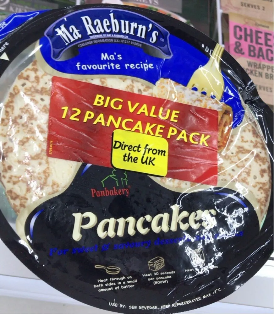 ma raeburn’s big value 12 pancakes