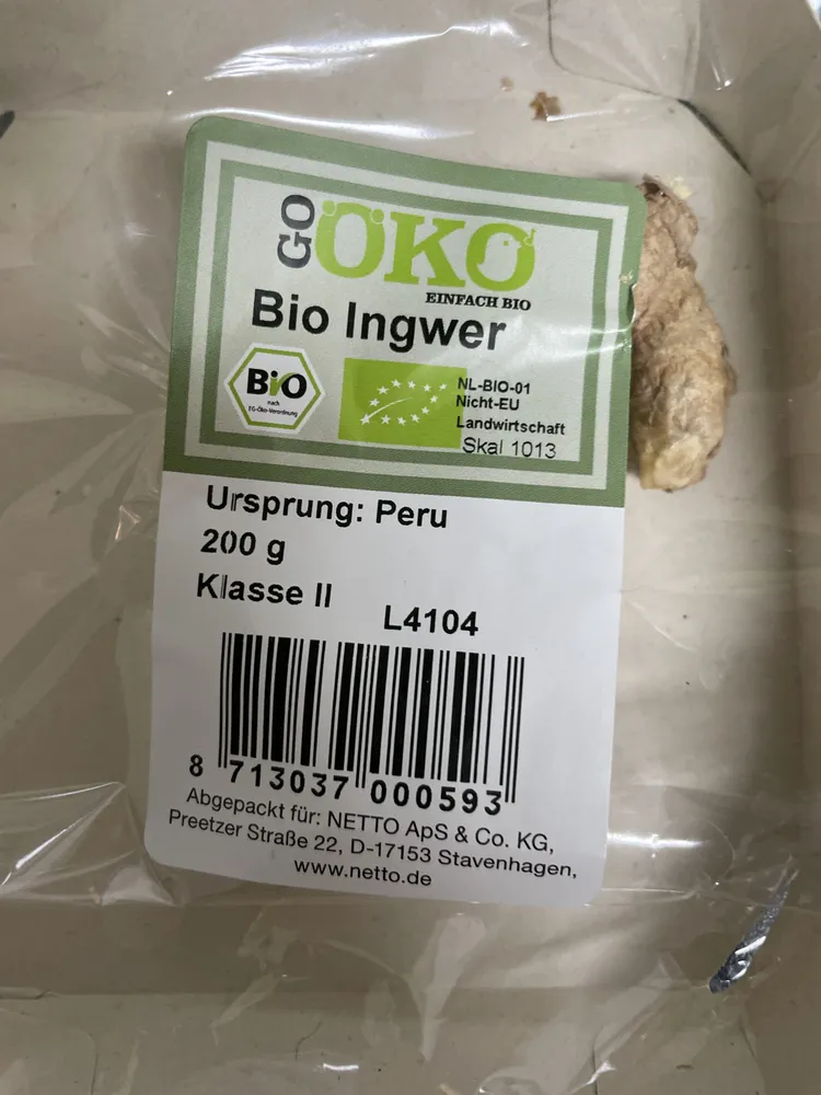 Bio Ingwer