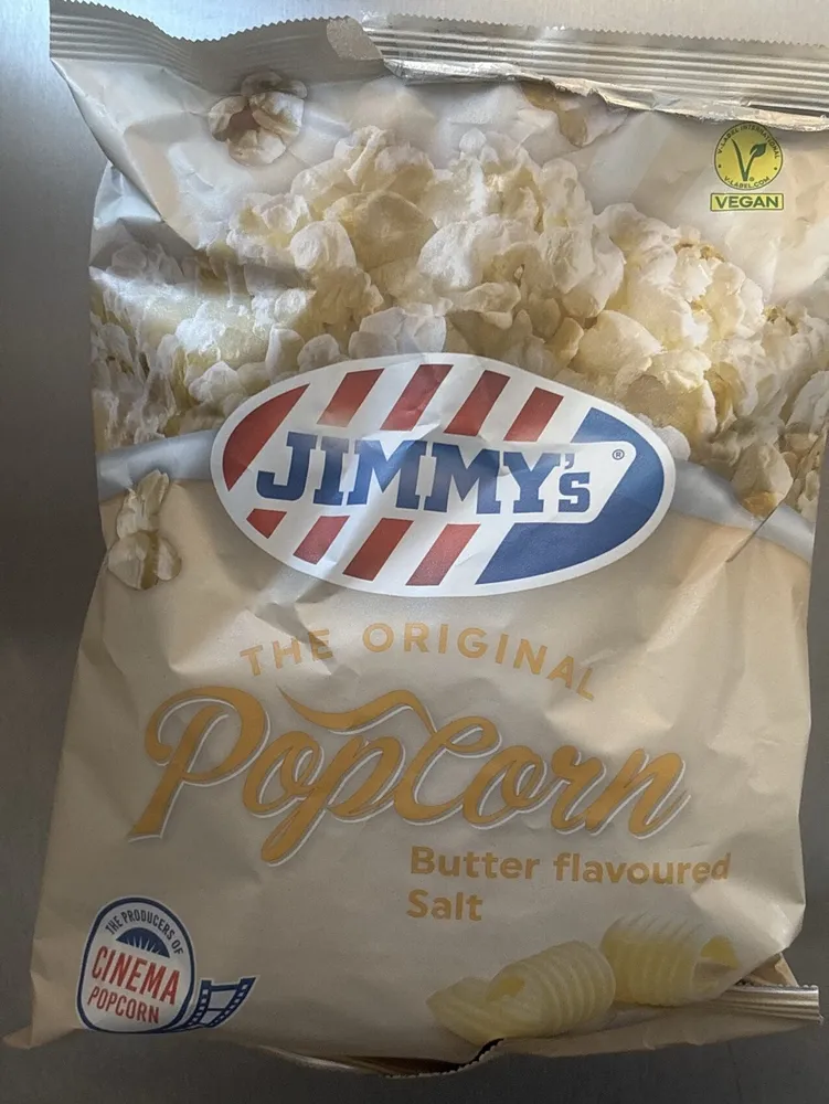 VEGAN JIMMY'S THE ORIGINAL Popcorn CINEMA Butter f