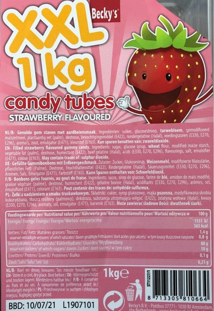 Candy tubes