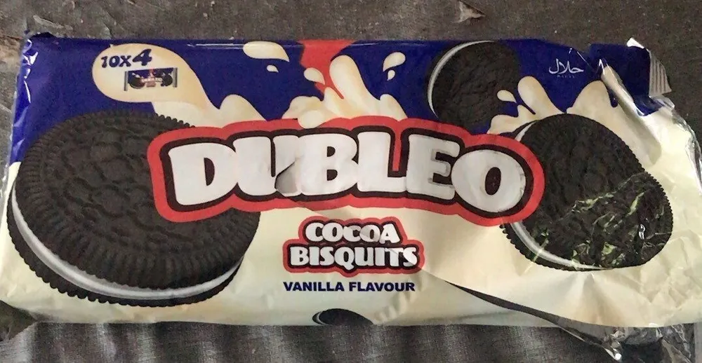 Dubleo cocoa bisquits vanilla flavour