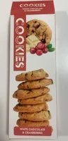 Galletas de chocolate blanco y arándanos