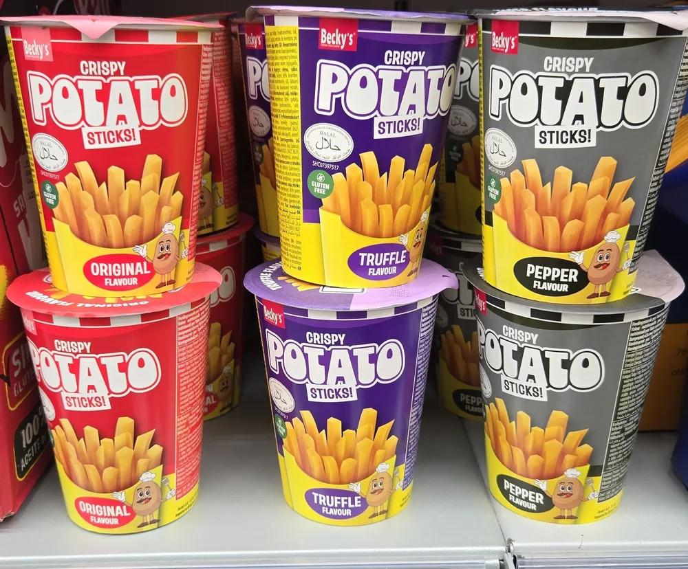 Crispy potato sticks