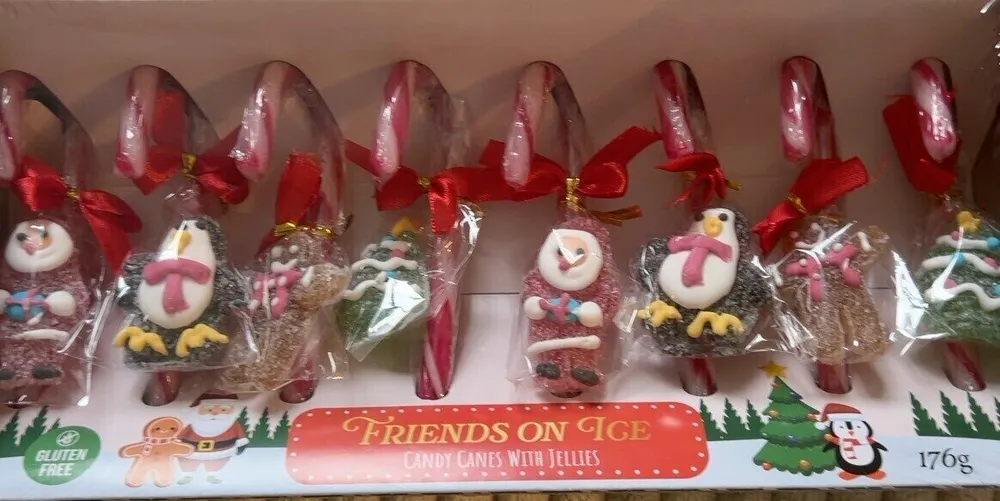 Candy canes with jellies