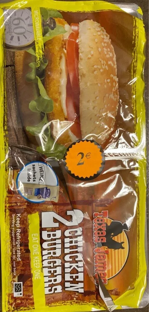 2 CHICKEN BURGERS