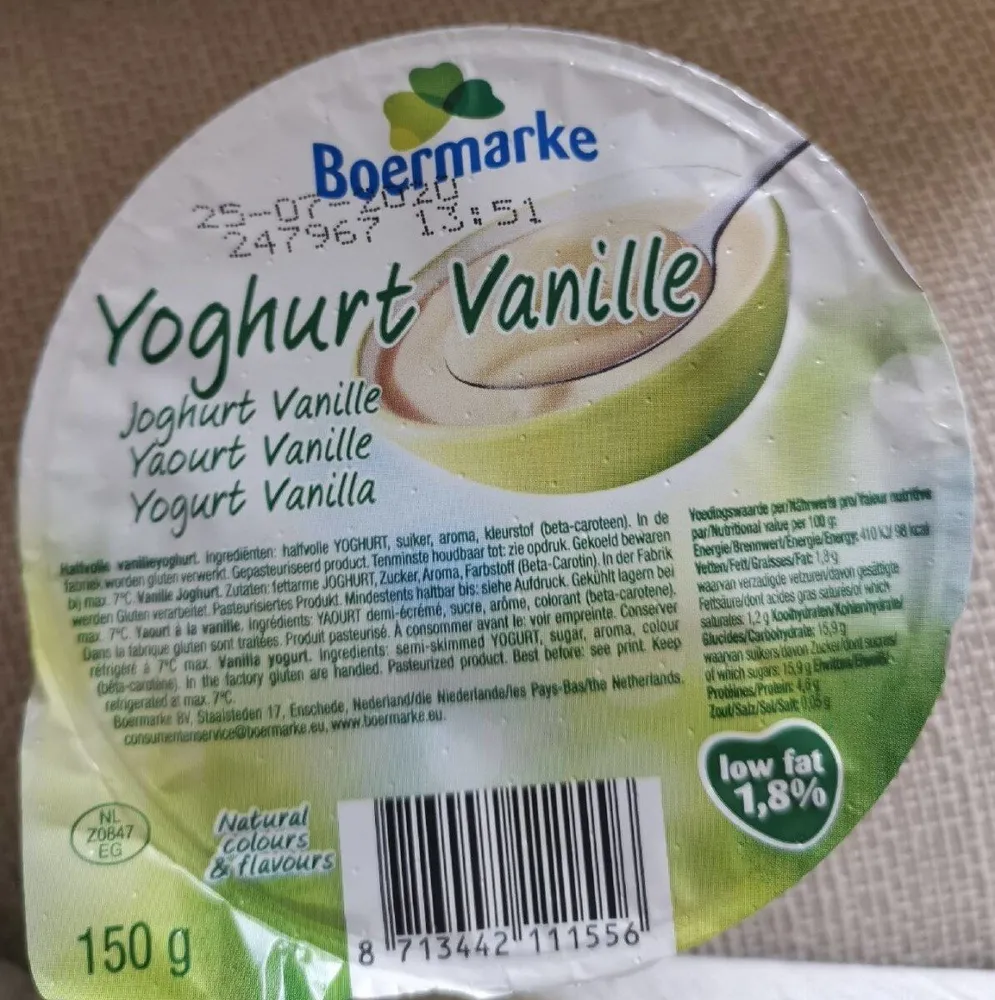 Yoghurt vanille