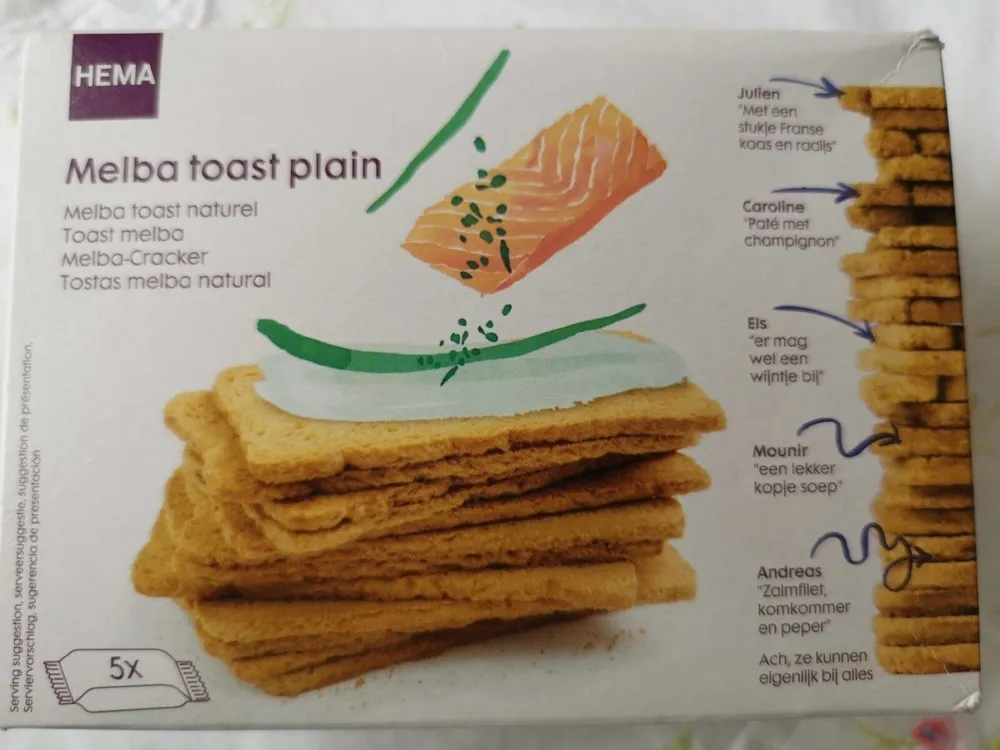 Melba toast plain