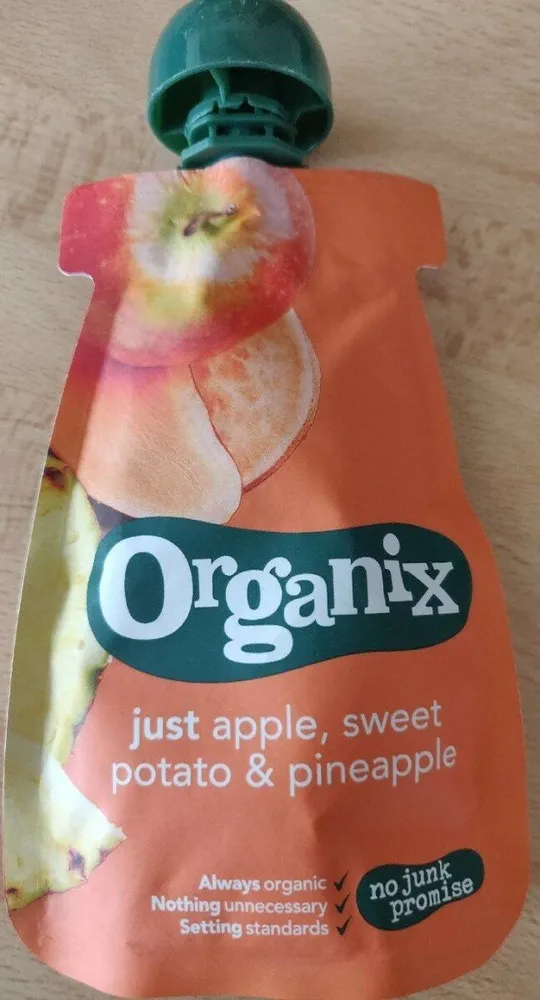 Babyfood: just apple, sweet potato & pineapple