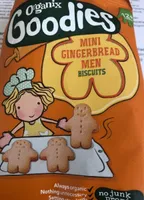 Mini gingerbread men biscuits