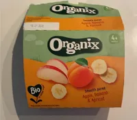 Smooth puree apple banane abricot
