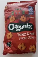Organix tomato and herb dragon claws