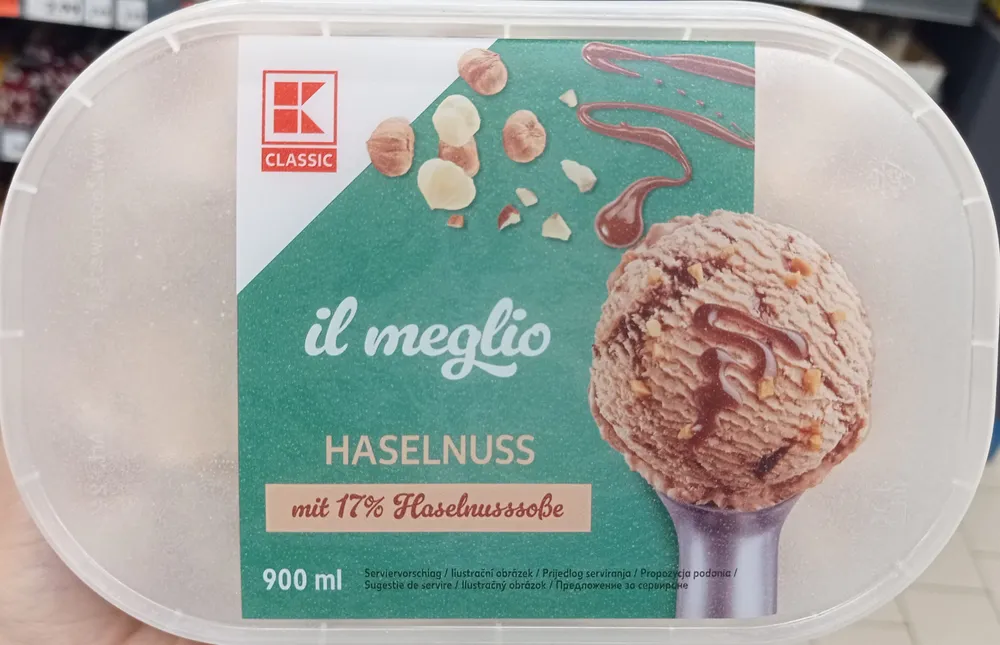 Haselnuss Eis