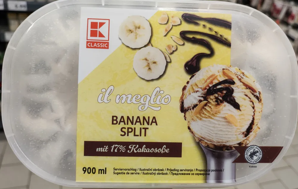 Banana Split Eis