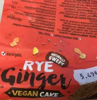 Rye Ginger vegan cake