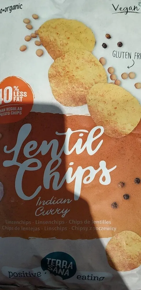 Chips lentilles au curry