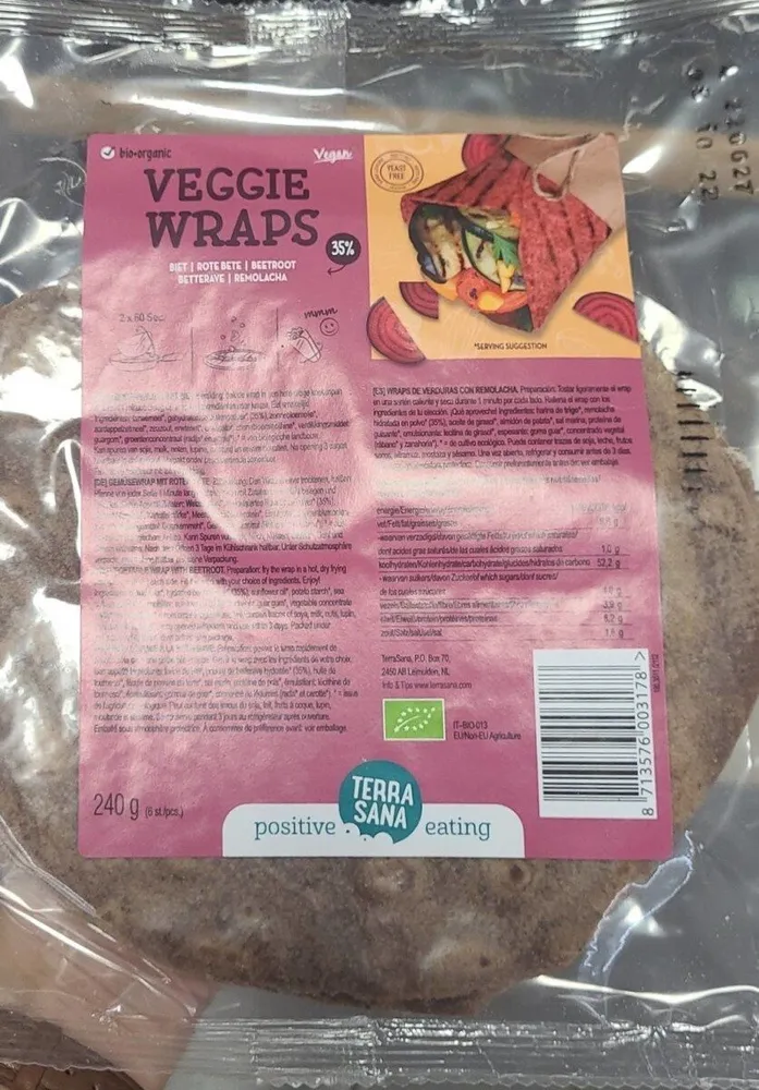 Veggie wrap betterave