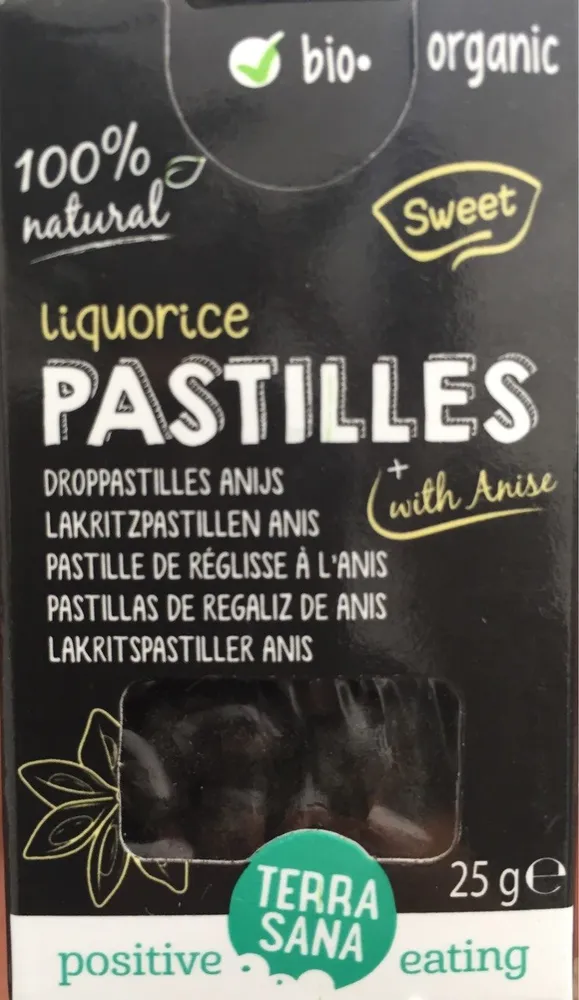 Pastilles de reglisse à l'anis