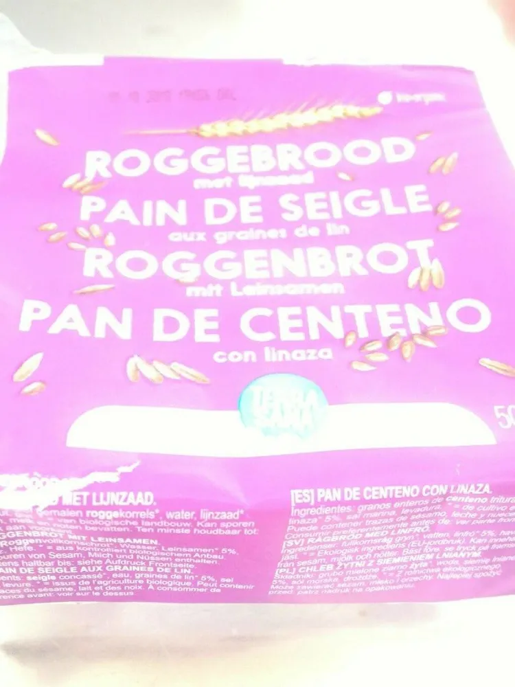 Pain de seigle aux graines de lin