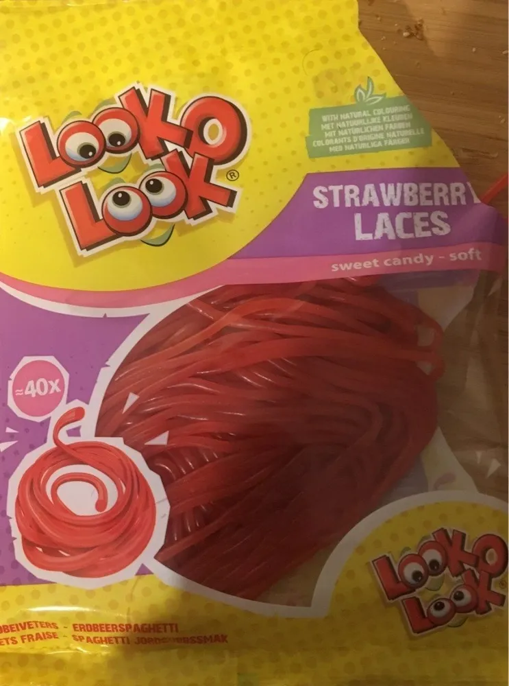 Lacets fraise