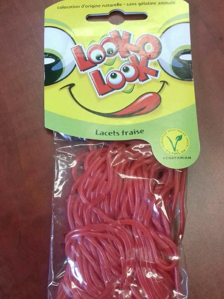 Lacets fraise