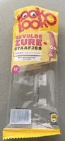 Look-O-Look Gevulde zure staafjes aardbei vanille