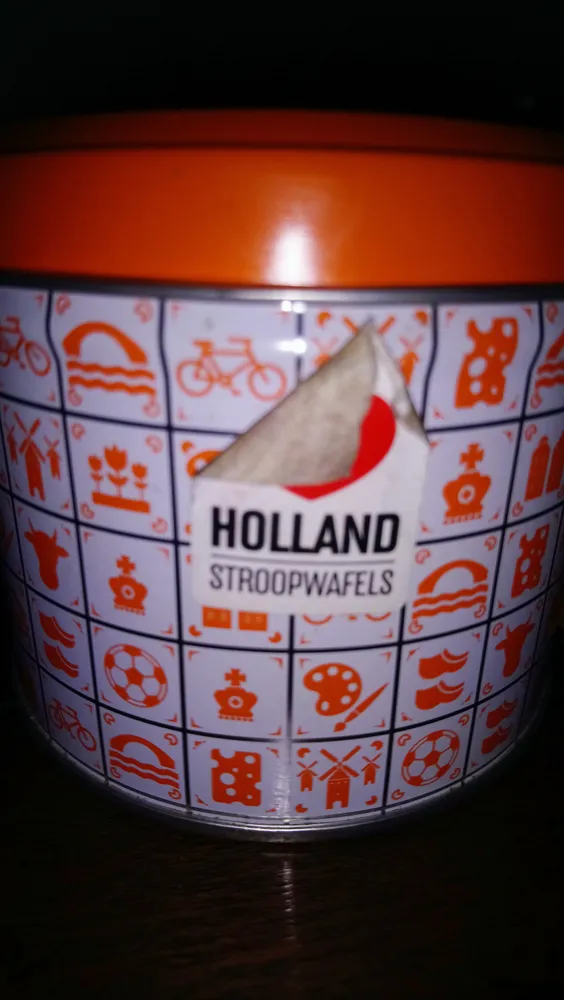 Daelman's Caramel Wafers "Stroopwafels" Orange Tin 8.11 Oz [pack Of