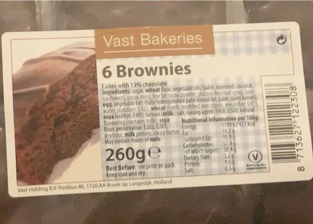6 brownies