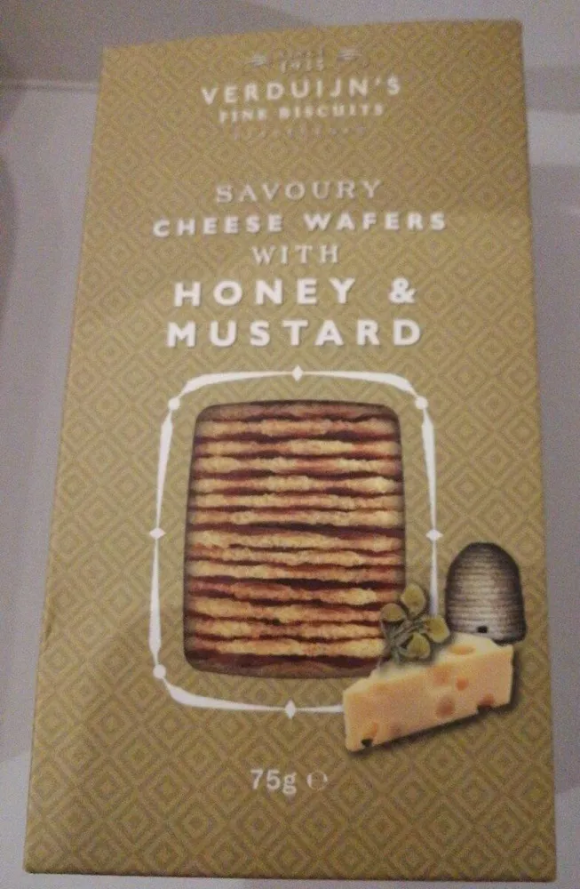 Cheese wafers with honey & mustard
